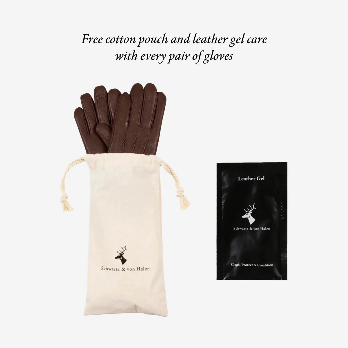 Beauvoire (brown) - Suede mittens with luxurious sheep fur lining - Image 12