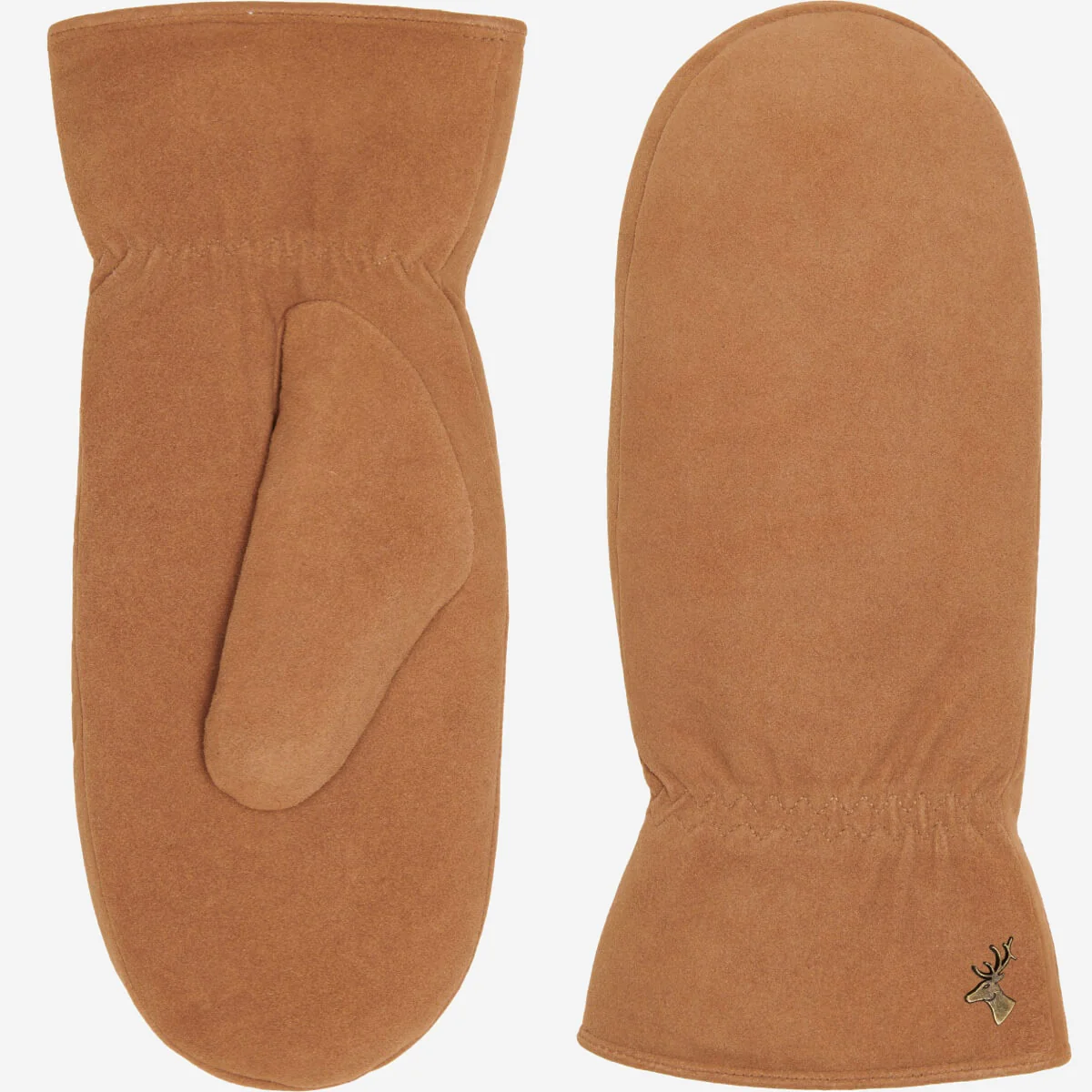 Hailey (camel) - Suede goatskin mittens with luxurious sheep fur lining - Image 3
