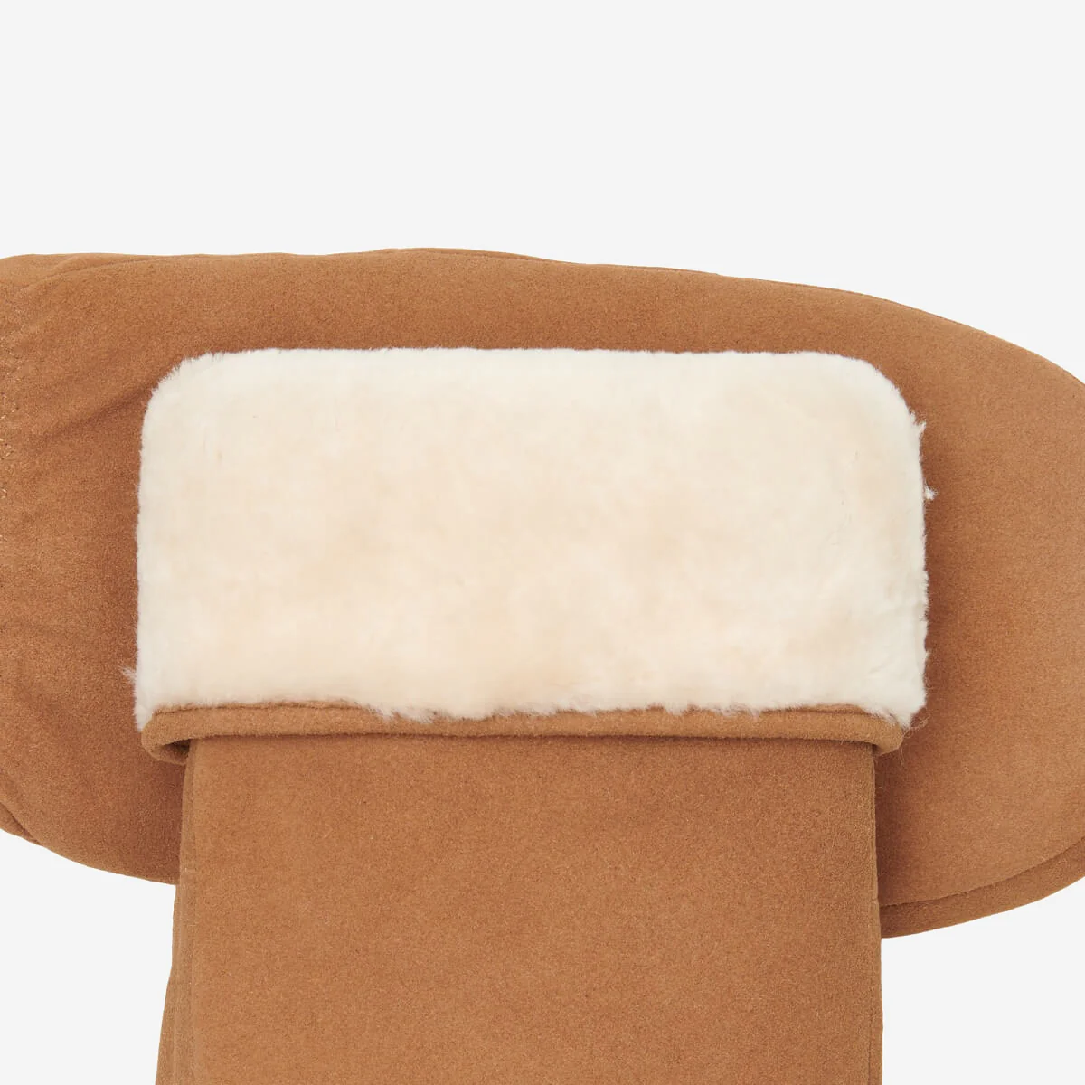 Hailey (camel) - Suede goatskin mittens with luxurious sheep fur lining - Image 4