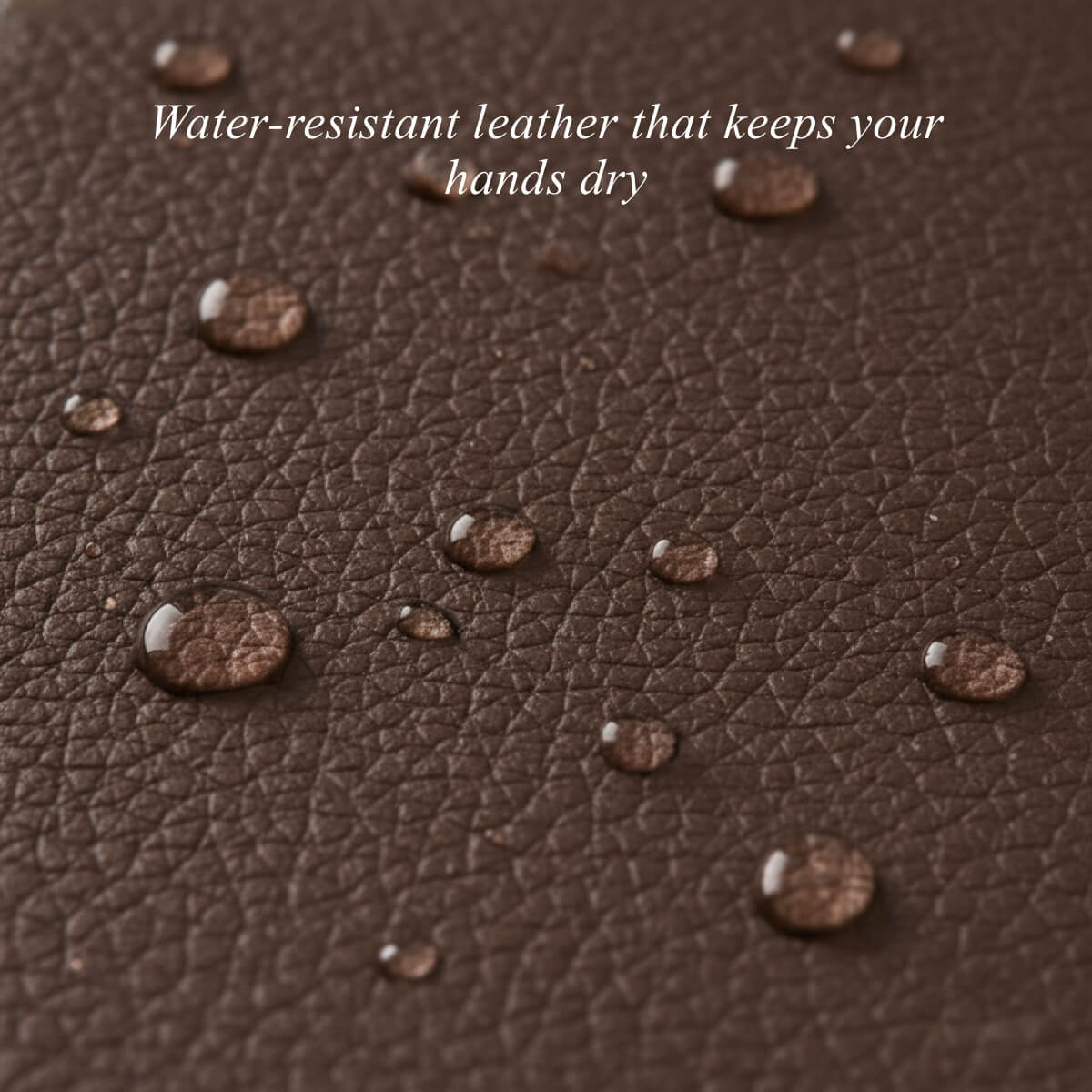 Jaxon (brown) - Goatskin leather gloves with luxurious faux fur lining & touchscreen feature - Image 5