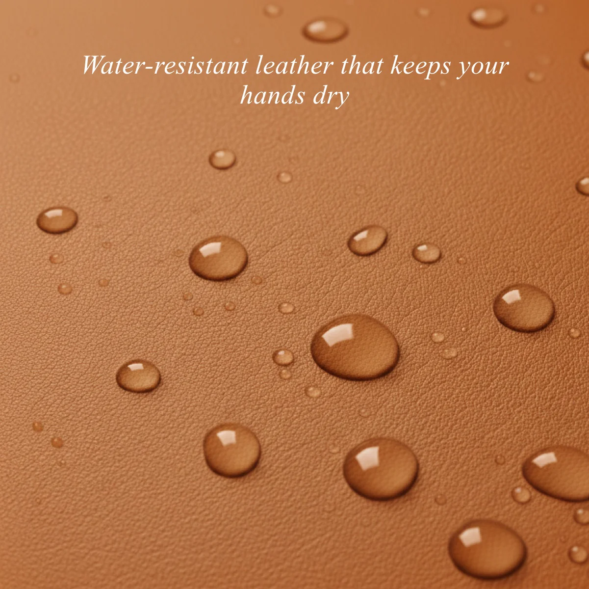 Harvey (cognac) - Goatskin leather gloves with luxurious wool lining & touchscreen feature - Image 5