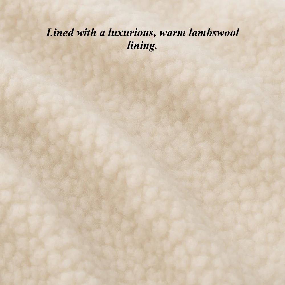Hunter (black) – Goatskin leather gloves with lambswool lining & touchscreen feature - Image 4