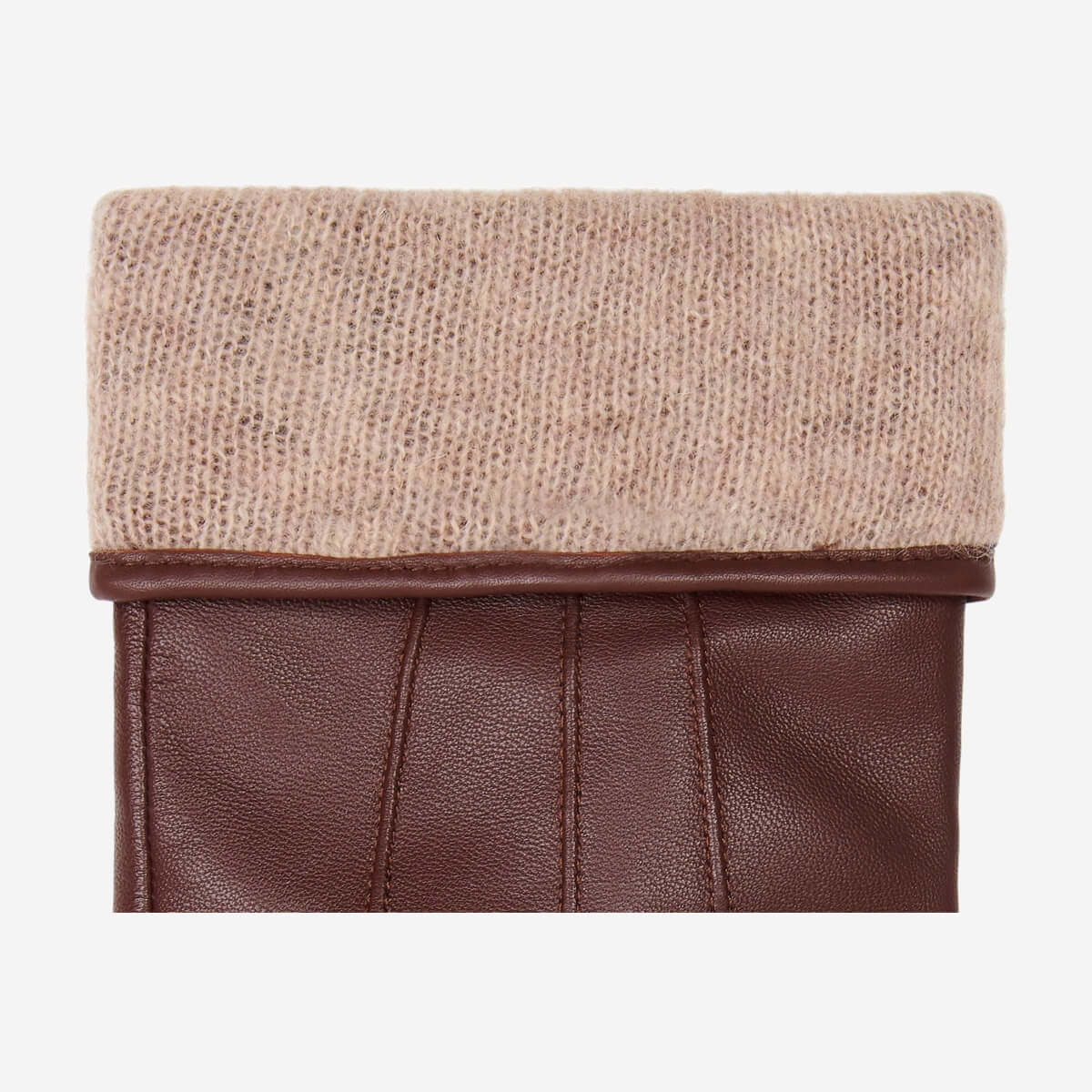 James (brown) - Classic sheepskin leather gloves with luxurious cashmere lining & touchscreen feature - Image 4