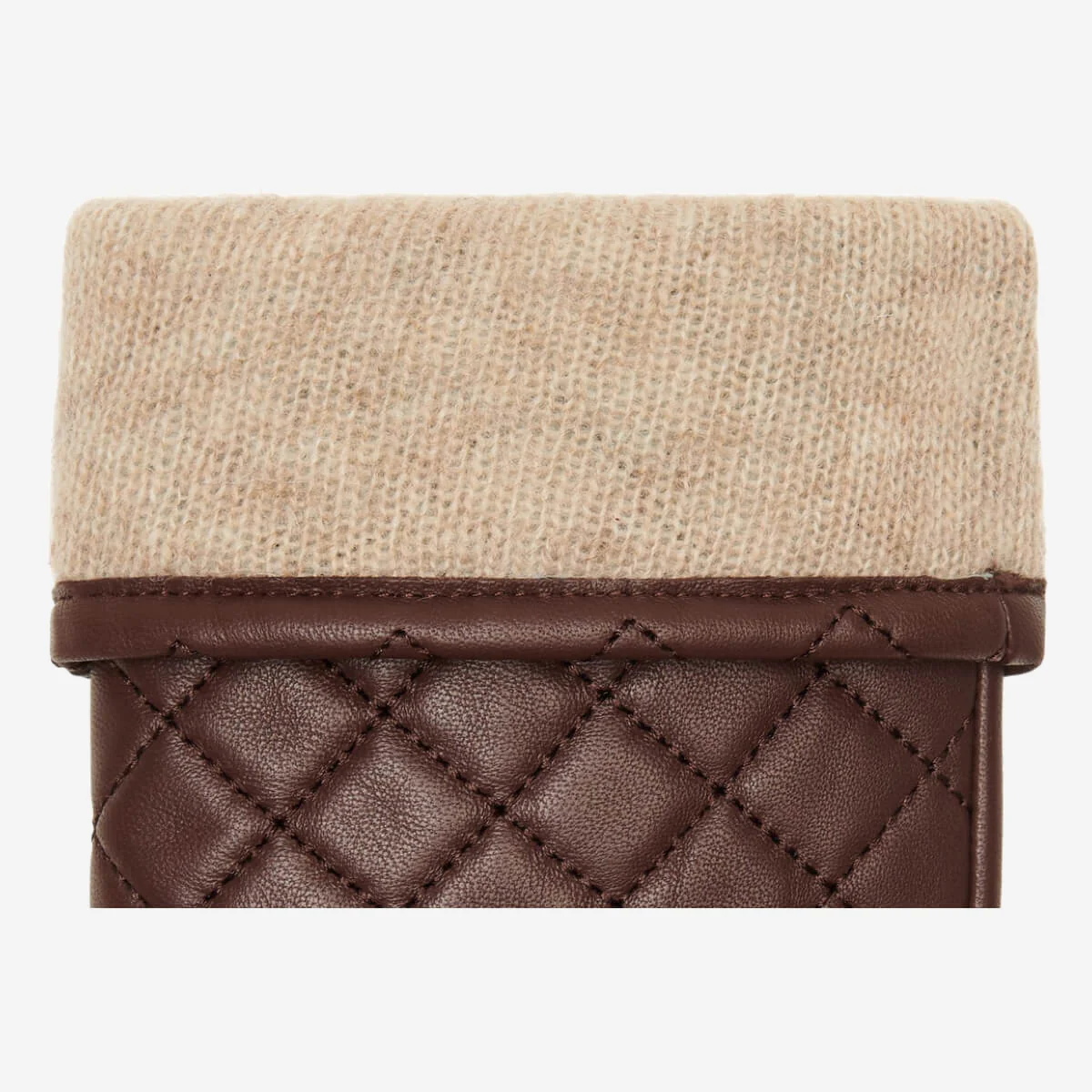 Kira (brown) - Sheepskin leather gloves with wool/cashmere lining & touchscreen feature - Image 4