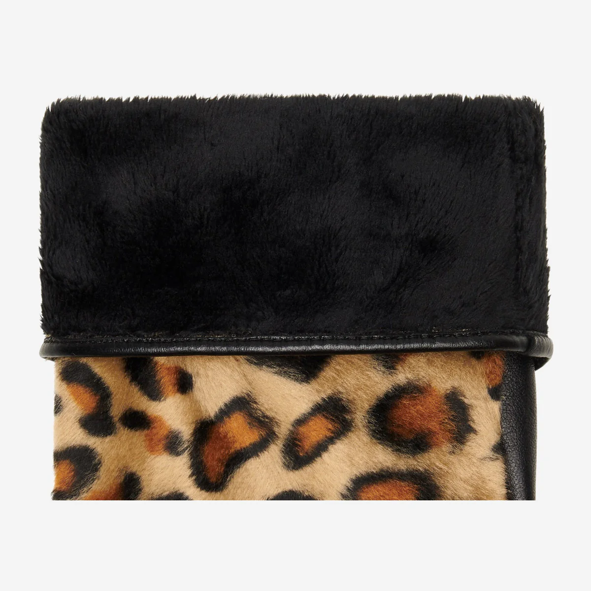 Leopard (yellow) - Sheepskin leather gloves with warm fleece lining & touchscreen feature - Image 4