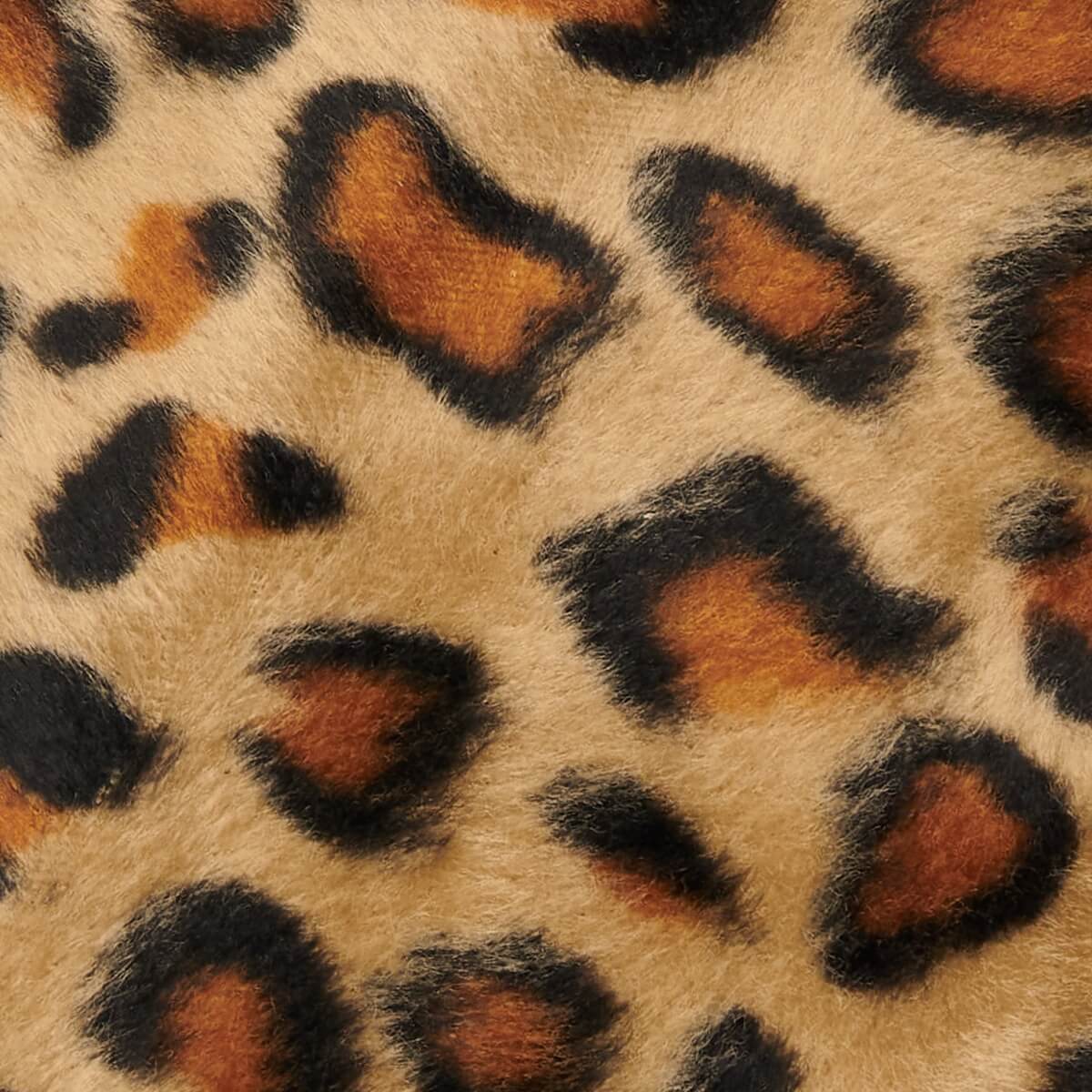 Leopard (yellow) - Sheepskin leather gloves with warm fleece lining & touchscreen feature - Image 5